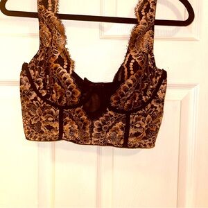 Sexy bandeau bra / mini corset